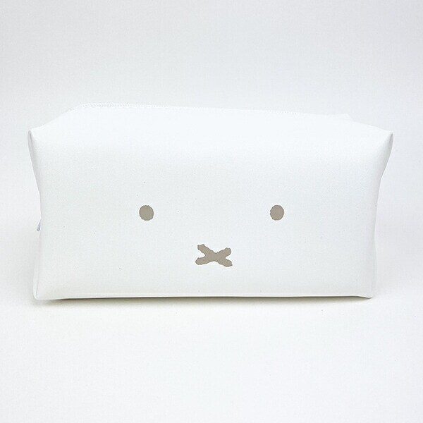 ミッフィー  miffy 長方形 トラベルポーチセット (ベージュ) フェイス柄
