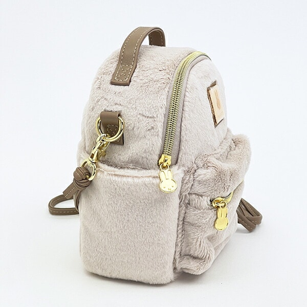 ミッフィー miffy リュック型ミニショルダーバッグ (ピンクベージュ)