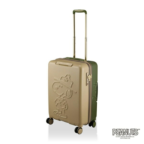 スヌーピー ビーグルスカウト ハピタス スーツケース(55L) カーキ SNOOPY