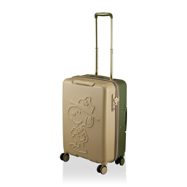スヌーピー ビーグルスカウト ハピタス スーツケース(55L) カーキ SNOOPY