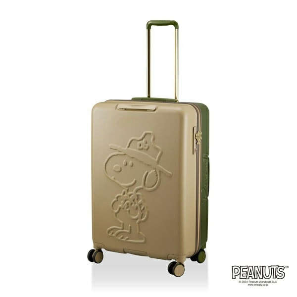 スヌーピー ビーグルスカウト ハピタス スーツケース(75L) カーキ SNOOPY