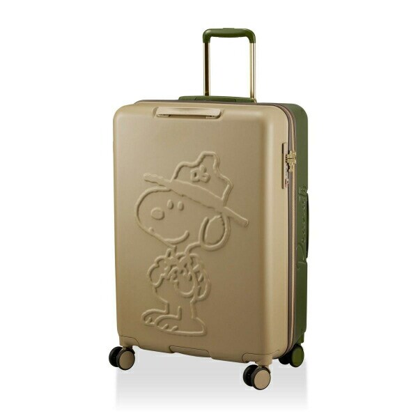 スヌーピー ビーグルスカウト ハピタス スーツケース(75L) カーキ SNOOPY