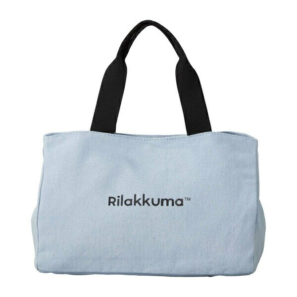 リラックマ  サイドボタンミニトートバッグ (ブルー)