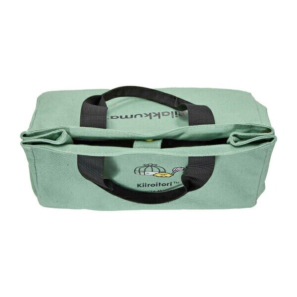 リラックマ キイロイトリ サイドボタンミニトートバッグ  (グリーン)