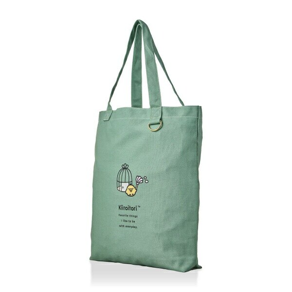 リラックマ キイロイトリ トートバッグ  (グリーン)