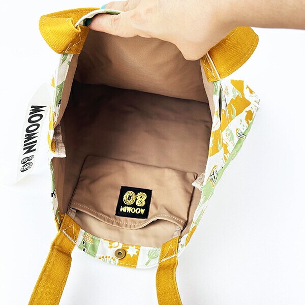 ムーミン 80th 刺繍トートバッグ (ミントストライプ)