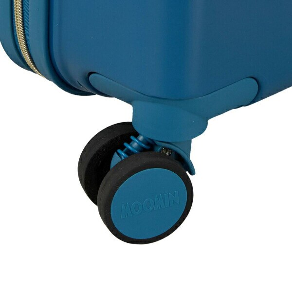 ムーミン 80周年記念 ジッパータイプ スーツケース Sサイズ (ブルーストライプ) キャリーケース MOOMIN