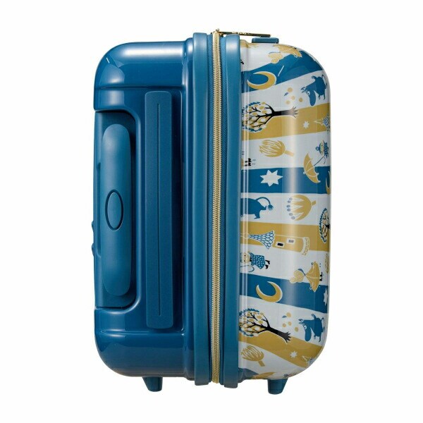 ムーミン 80周年記念 ジッパータイプ スーツケース Sサイズ (ブルーストライプ) キャリーケース MOOMIN