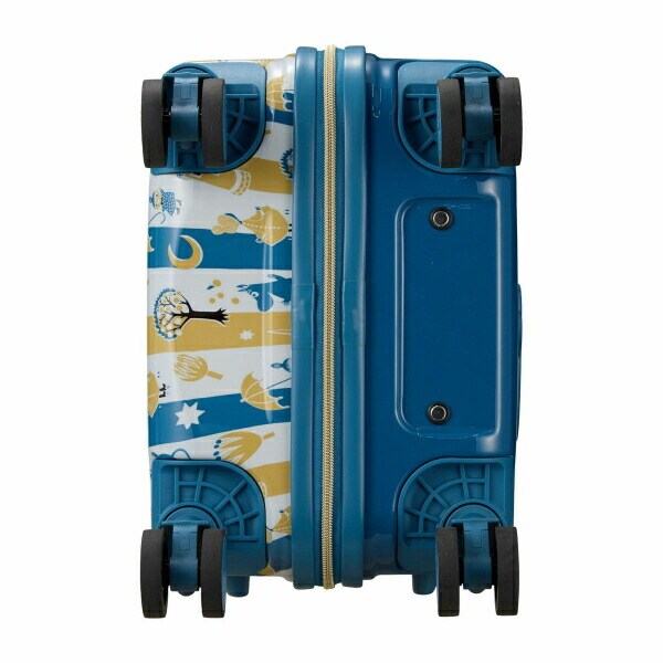 ムーミン 80周年記念 ジッパータイプ スーツケース Sサイズ (ブルーストライプ) キャリーケース MOOMIN