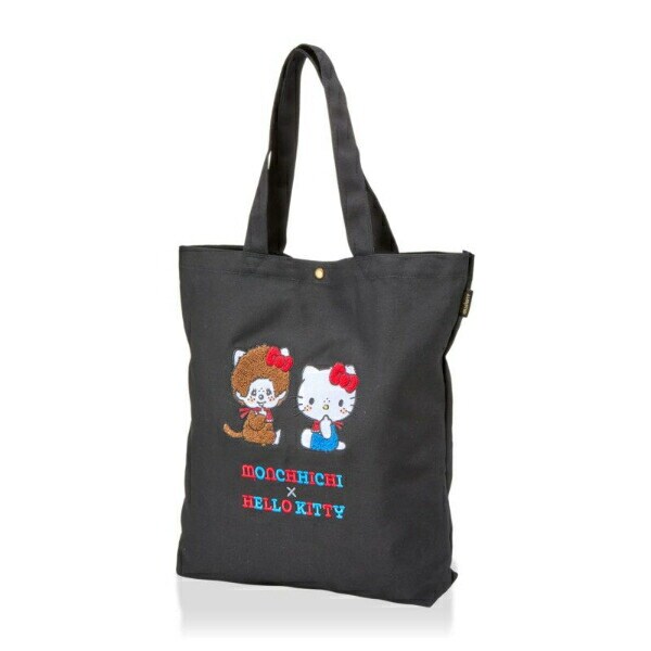 サンリオ モンチッチ×ハローキティ サガラ帆布刺繍トートバッグ Sanrio