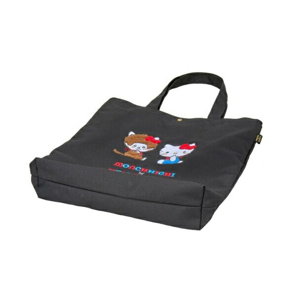 サンリオ モンチッチ×ハローキティ サガラ帆布刺繍トートバッグ Sanrio