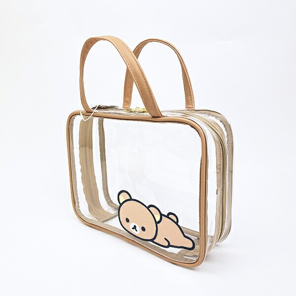 リラックマ トラベルポーチ ベージュトリオ