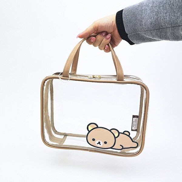 リラックマ トラベルポーチ ベージュトリオ