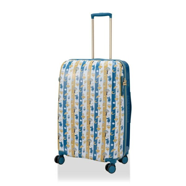 ムーミン 80th スーツケース 81L (ブルーストライプ) キャリーケース