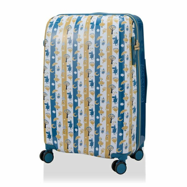 ムーミン 80th スーツケース 81L (ブルーストライプ) キャリーケース