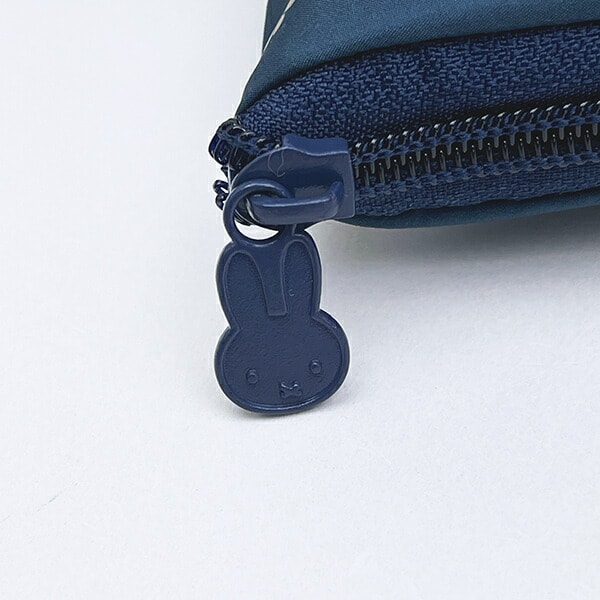 ミッフィー miffy 小花 折りたたみボストンバッグ(M) ネイビー