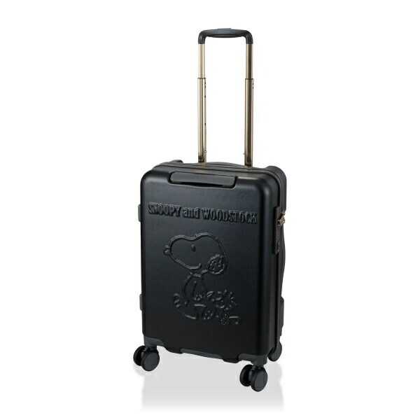 スヌーピー ウッドストック ジッパータイプ スーツケース 32L (ブラック) キャリーケース SNOOPY