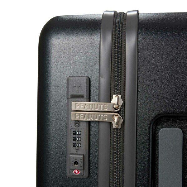スヌーピー ウッドストック ジッパータイプ スーツケース 32L (ブラック) キャリーケース SNOOPY