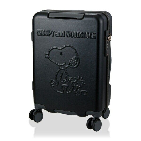 スヌーピー ウッドストック ジッパータイプ スーツケース 32L (ブラック) キャリーケース SNOOPY