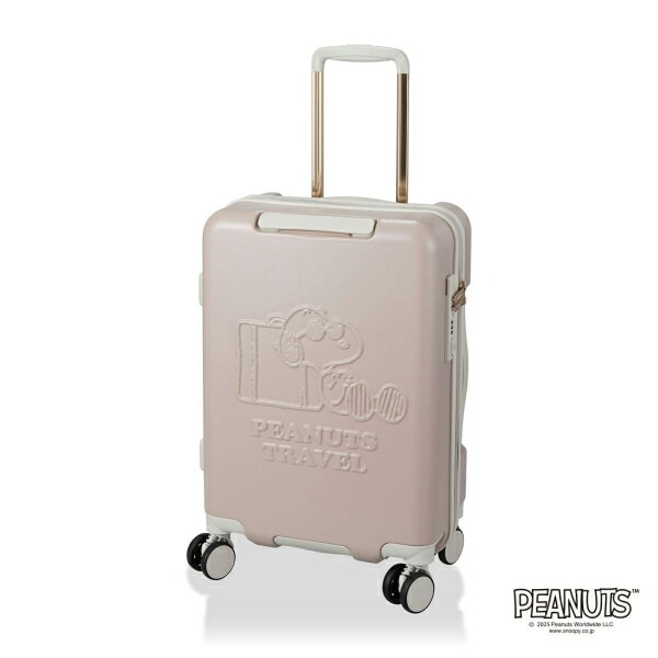 スヌーピー ジョー・クール ジッパータイプ スーツケース 32L (グレージュ) キャリーケース SNOOPY