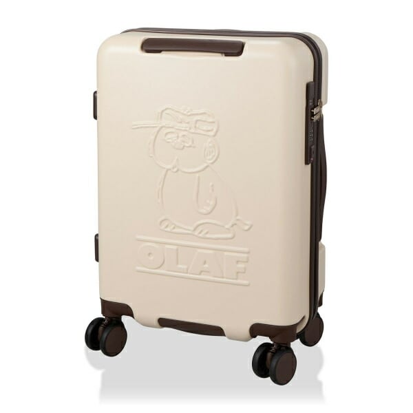スヌーピー オラフ ジッパータイプ スーツケース 32L (アイボリー) キャリーケース SNOOPY
