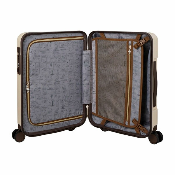 スヌーピー オラフ ジッパータイプ スーツケース 32L (アイボリー) キャリーケース SNOOPY