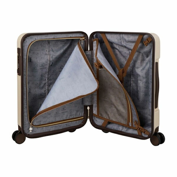 スヌーピー オラフ ジッパータイプ スーツケース 32L (アイボリー) キャリーケース SNOOPY