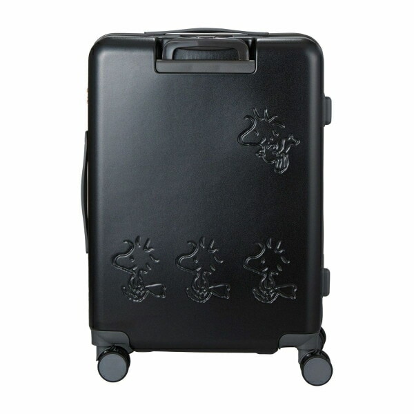 スヌーピー ウッドストック ジッパータイプ スーツケース 50L (ブラック) キャリーケース SNOOPY