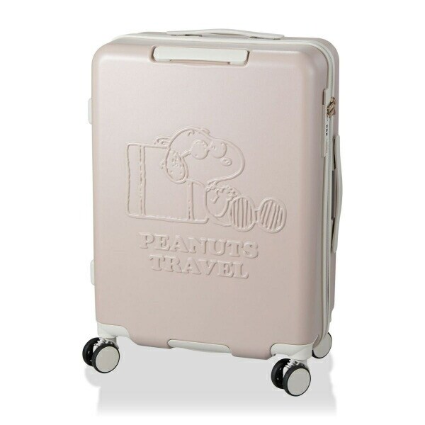 スヌーピー ジョー・クール ジッパータイプ スーツケース 50L (グレージュ) キャリーケース SNOOPY