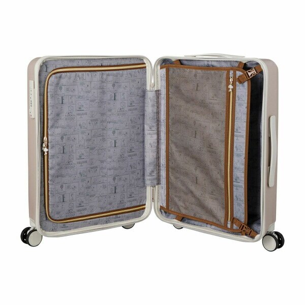 スヌーピー ジョー・クール ジッパータイプ スーツケース 50L (グレージュ) キャリーケース SNOOPY