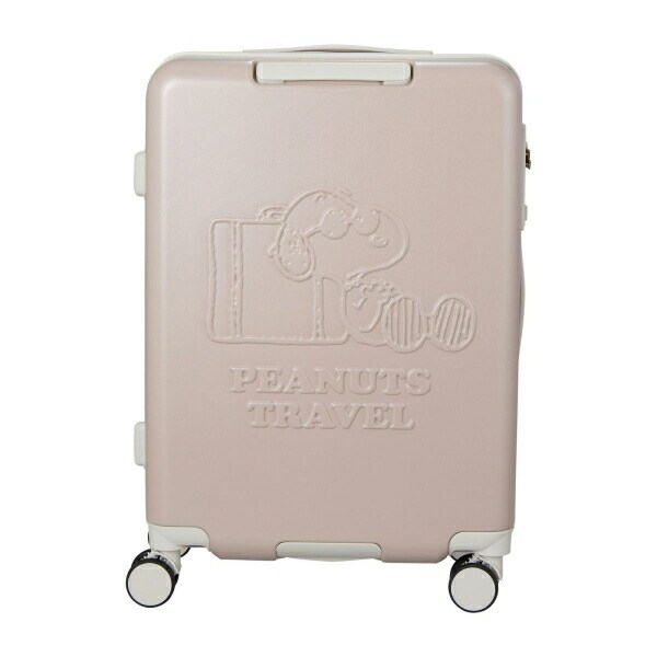 スヌーピー ジョー・クール ジッパータイプ スーツケース 50L (グレージュ) キャリーケース SNOOPY