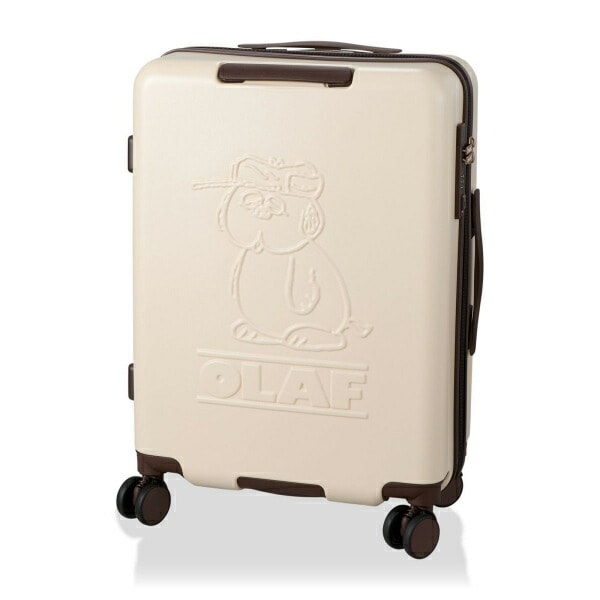 スヌーピー オラフ ジッパータイプ スーツケース 50L (アイボリー) キャリーケース SNOOPY