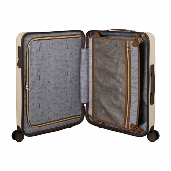 スヌーピー オラフ ジッパータイプ スーツケース 50L (アイボリー) キャリーケース SNOOPY