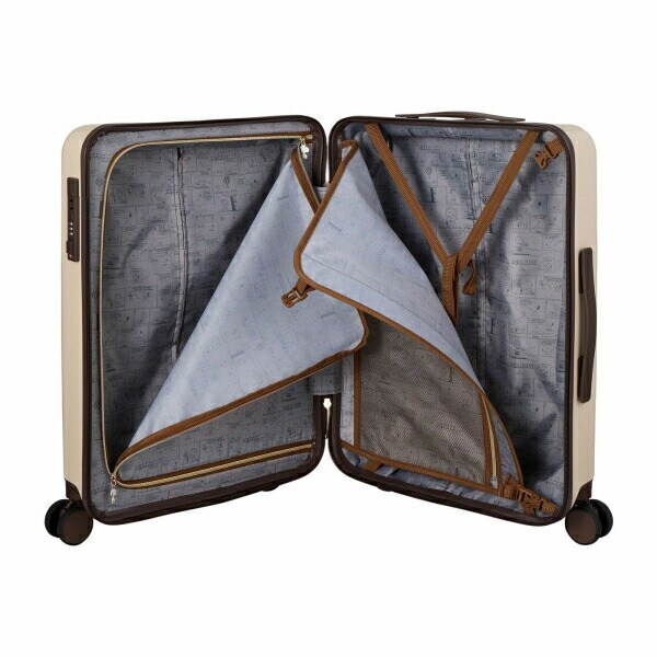 スヌーピー オラフ ジッパータイプ スーツケース 50L (アイボリー) キャリーケース SNOOPY