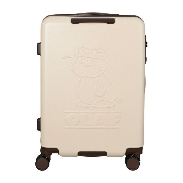 スヌーピー オラフ ジッパータイプ スーツケース 50L (アイボリー) キャリーケース SNOOPY
