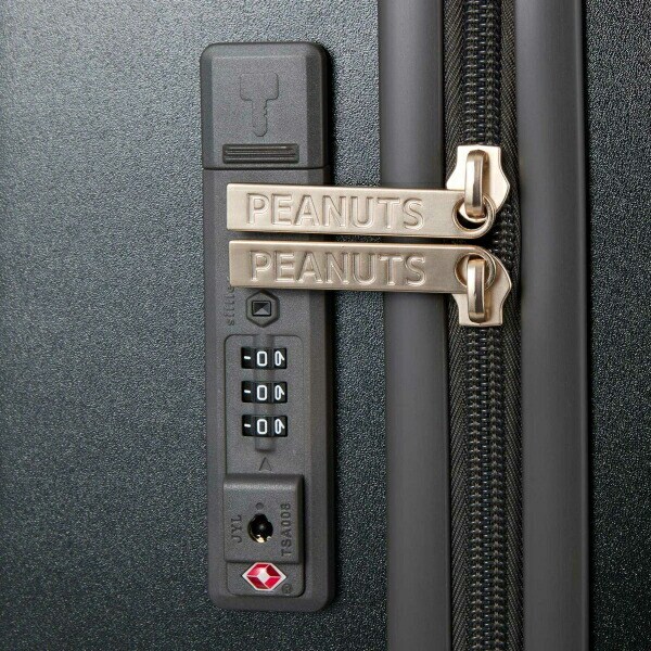 スヌーピー ウッドストック ジッパータイプ スーツケース 82L (ブラック) キャリーケース SNOOPY