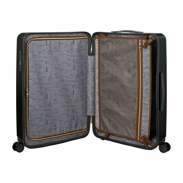 スヌーピー ウッドストック ジッパータイプ スーツケース 82L (ブラック) キャリーケース SNOOPY