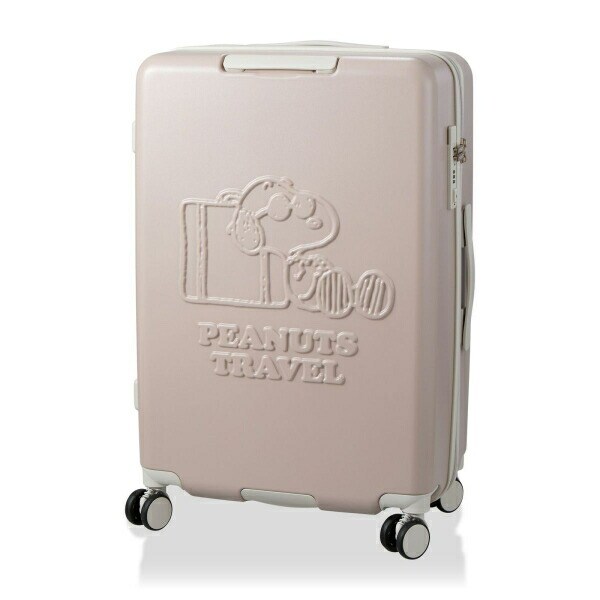 スヌーピー ジョー・クール ジッパータイプ スーツケース 82L (グレージュ) キャリーケース SNOOPY