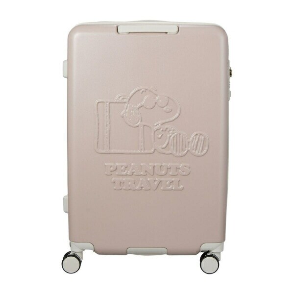 スヌーピー ジョー・クール ジッパータイプ スーツケース 82L (グレージュ) キャリーケース SNOOPY