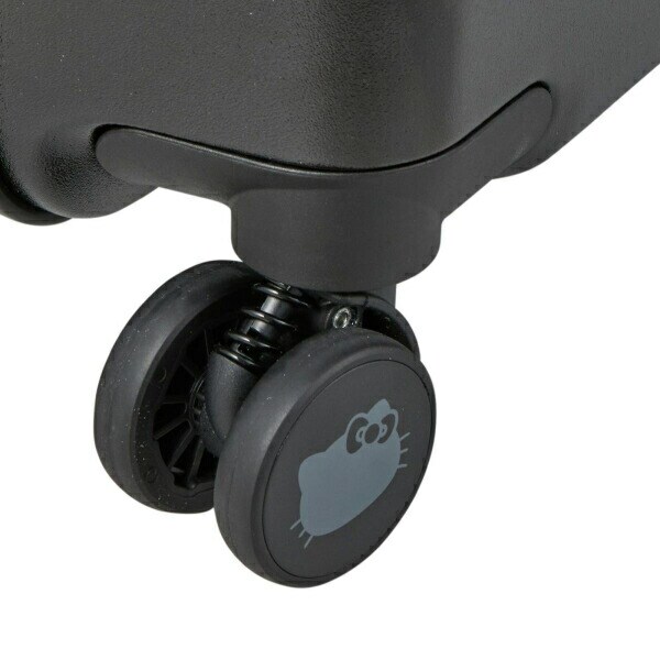 サンリオ 日焼け ハローキティ スーツケース 33L (ブラック) キャリーケース Sanrio