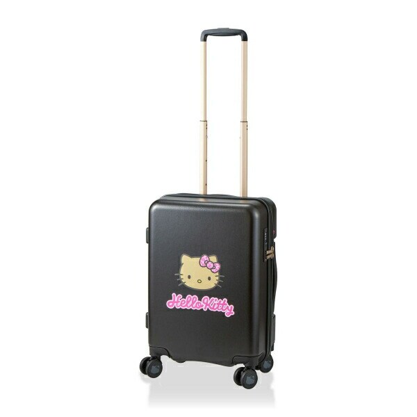 サンリオ 日焼け ハローキティ スーツケース 33L (ブラック) キャリーケース Sanrio