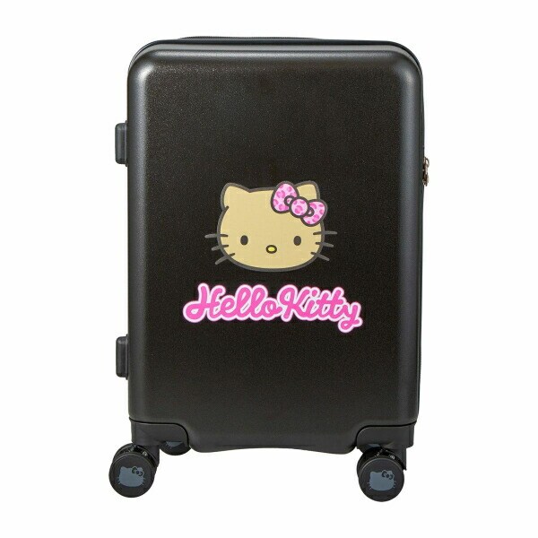 サンリオ 日焼け ハローキティ スーツケース 33L (ブラック) キャリーケース Sanrio