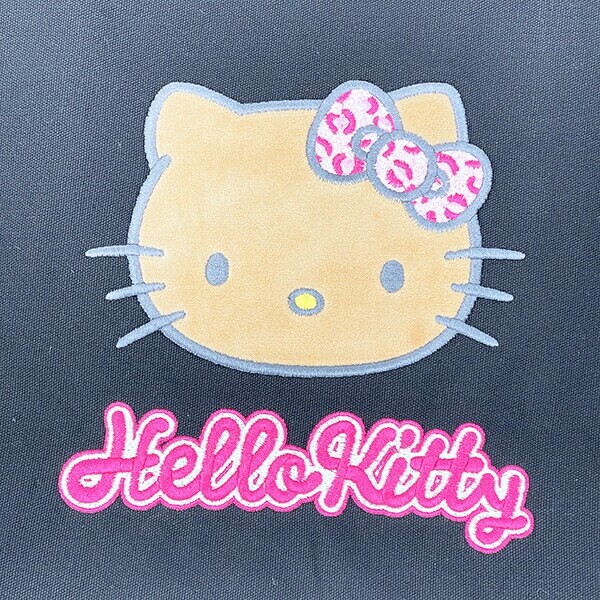 サンリオ 日焼け キティ 刺繍ワッペン帆布トートバッグ Sanrio