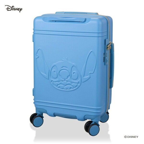 ディズニー スティッチ ジッパータイプ スーツケース 30L (ブルー) キャリーケース Disney