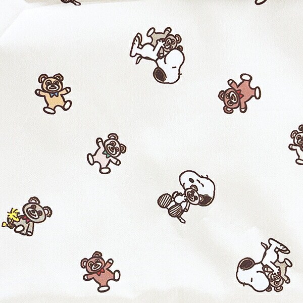 スヌーピー &ベア 折りたたみトートバッグ ベージュ SNOOPY