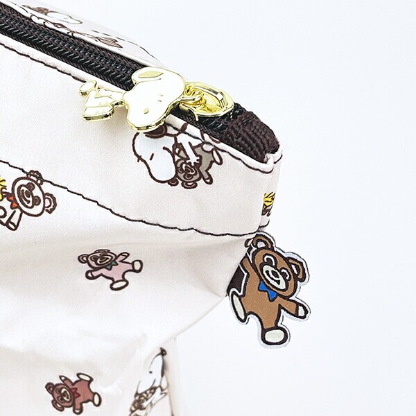 スヌーピー &ベア 折りたたみトートバッグ ベージュ SNOOPY