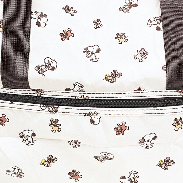 スヌーピー 折りたたみボストンバッグ(M) ベージュベア トラベル SNOOPY