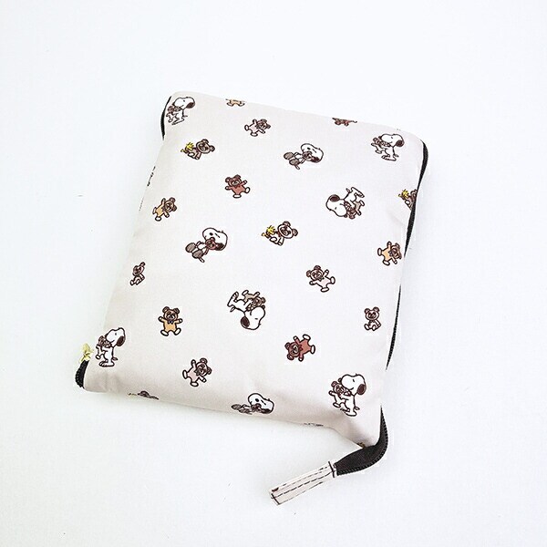 スヌーピー 折りたたみボストンバッグ(M) ベージュベア トラベル SNOOPY