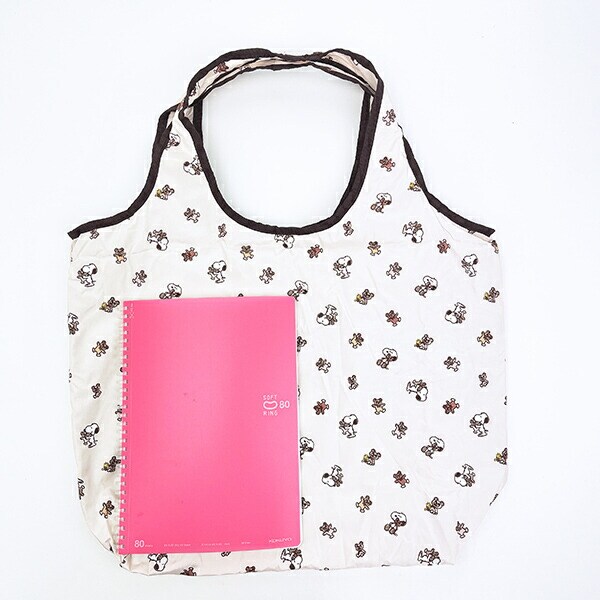 スヌーピー &ベア 保冷＆保温エコバッグ(M) ベージュ SNOOPY