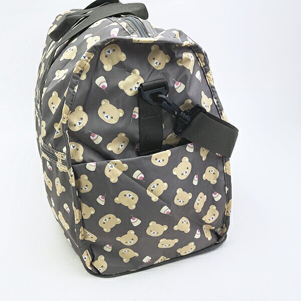 リラックマ 折りたたみボストンバッグ(L) ブラウン トラベル